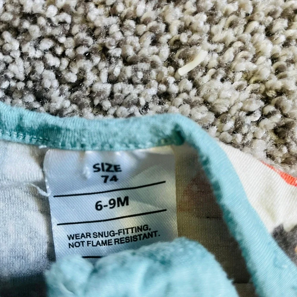 6-9M Bamboo Sleeper Bundle Blue Green Mushroom Koala Chicken Kids
